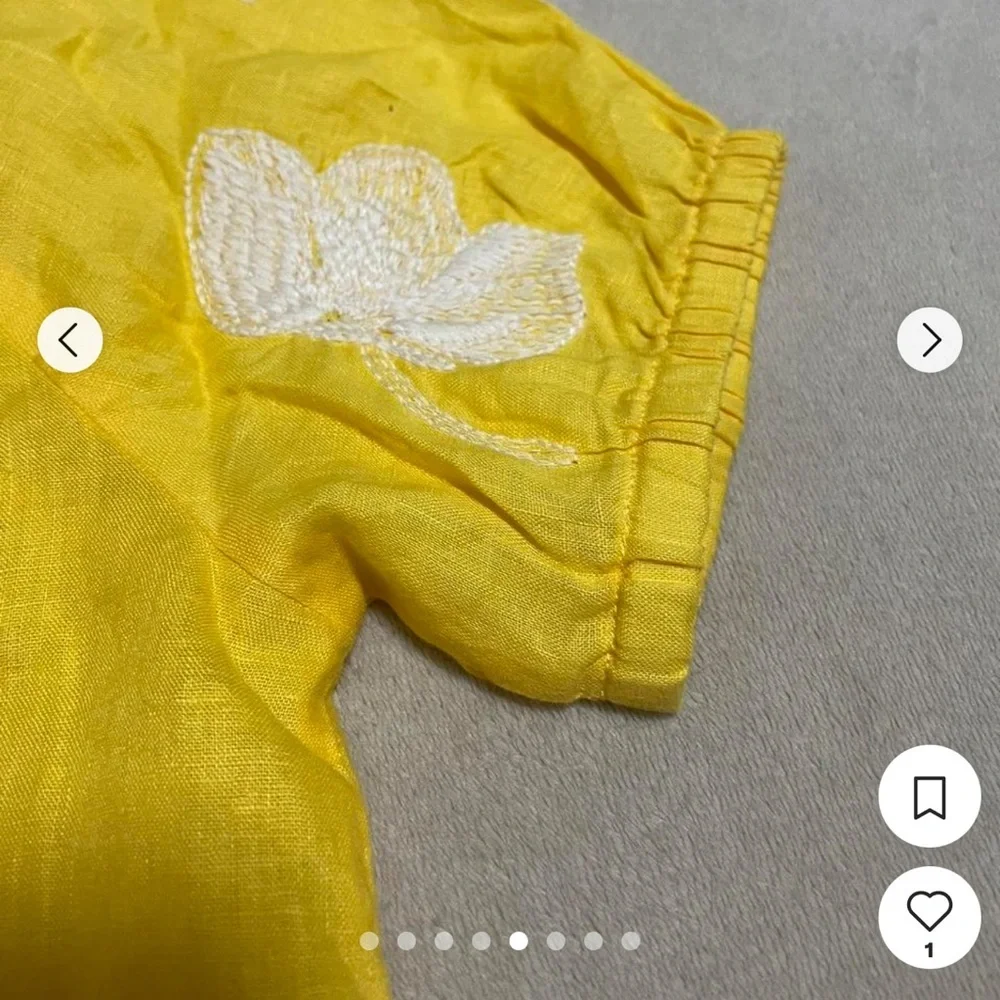 J.crew yellow blouse
